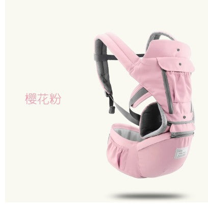 AIEBAO Ergonomic Baby Carrier Infant Kid Baby Hipseat Sling Front Facing Kangaroo Baby Wrap Carrier for Baby Travel 0-36 Months