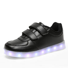 Load image into Gallery viewer, Kashiluo kids Led shoes usb charging Sneakers Children hook loop Fashion luminous shoes girls&#39; boys&#39; glowing flash shoes