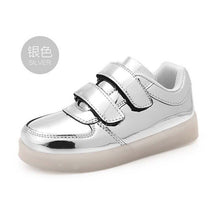 Load image into Gallery viewer, Kashiluo kids Led shoes usb charging Sneakers Children hook loop Fashion luminous shoes girls&#39; boys&#39; glowing flash shoes