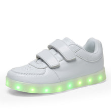 Load image into Gallery viewer, Kashiluo kids Led shoes usb charging Sneakers Children hook loop Fashion luminous shoes girls&#39; boys&#39; glowing flash shoes