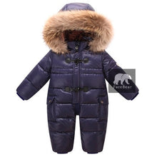 Load image into Gallery viewer, Designed for Russian winter baby snowsuit  , 90% duck down jacket for girls coats Winter Park for infant boy snowsuit snow wear