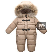 Load image into Gallery viewer, Designed for Russian winter baby snowsuit  , 90% duck down jacket for girls coats Winter Park for infant boy snowsuit snow wear