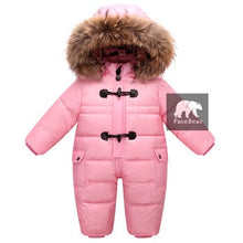 Load image into Gallery viewer, Designed for Russian winter baby snowsuit  , 90% duck down jacket for girls coats Winter Park for infant boy snowsuit snow wear