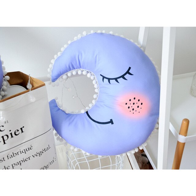 Baby Pillows Cloud Star Moon Baby Comfort For Newborns Baby Room Decoration Children Cushion Plush Toys Christmas Gifts