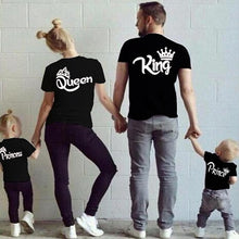 Load image into Gallery viewer, New Matching Family Shirts Family Matching Clothes Matching Father Mother Daughter Son Clothes Cotton T-shirt King Queen Clothes