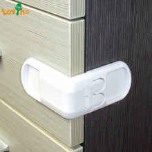 Load image into Gallery viewer, 10PCS Drawer lock for children Safety lock baby door Safety buckle Prevent open drawer cabinets Anti pinch hand protect