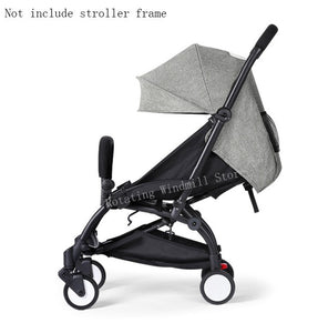 Stroller Hood & Mattress For 175 Yoya Baby Throne Oxford Cloth Back With Mesh Pockets Yoya Stroller Accessories Cushion For Yoyo