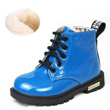 Load image into Gallery viewer, Boys Rubber Boots New Autumn Winter PU Leather Waterproof Martin Boot Kids Snow Boot Brand Girls Children&#39;s Boot Fashion Sneaker