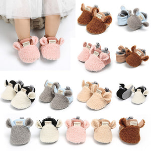 farfoot 2018 AU Toddler Girl snow Boots Shoes Newborn Baby Autumn Winter cotton Warm Soft Sole Plush Prewalker