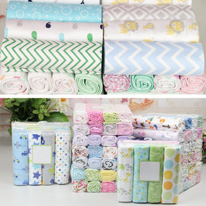 4 Pcs/Lot Baby Blankets Newborn 100% Cotton Flannel Receiving Muslin Diapers Baby Swaddle for Photography Children's Bed Blanket