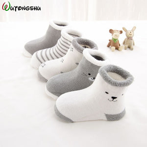 5 Pairs/lot Baby Socks Newborn Winter Autumn Socks For Boy Girl New Cartoon Baby Boy Short Socks For 0-2Y