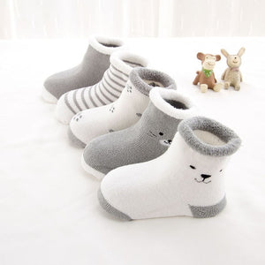 5 Pairs/lot Baby Socks Newborn Winter Autumn Socks For Boy Girl New Cartoon Baby Boy Short Socks For 0-2Y