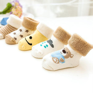 5 Pairs/lot Baby Socks Newborn Winter Autumn Socks For Boy Girl New Cartoon Baby Boy Short Socks For 0-2Y