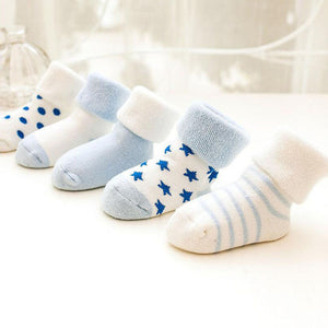 5 Pairs/lot Baby Socks Newborn Winter Autumn Socks For Boy Girl New Cartoon Baby Boy Short Socks For 0-2Y