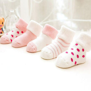 5 Pairs/lot Baby Socks Newborn Winter Autumn Socks For Boy Girl New Cartoon Baby Boy Short Socks For 0-2Y