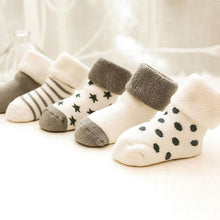 Load image into Gallery viewer, 5 Pairs/lot Baby Socks Newborn Winter Autumn Socks For Boy Girl New Cartoon Baby Boy Short Socks For 0-2Y