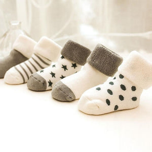 5 Pairs/lot Baby Socks Newborn Winter Autumn Socks For Boy Girl New Cartoon Baby Boy Short Socks For 0-2Y