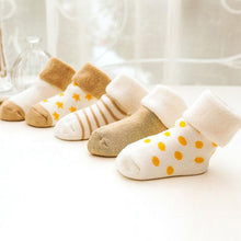 Load image into Gallery viewer, 5 Pairs/lot Baby Socks Newborn Winter Autumn Socks For Boy Girl New Cartoon Baby Boy Short Socks For 0-2Y