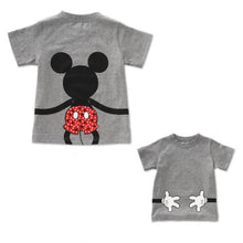 Load image into Gallery viewer, LILIGIRL Dad and Me T-shirt Summer Mother and Daughter Clothes Boys Girls Mickey Minnie Mouse Cotton Top Family Matching Clothes