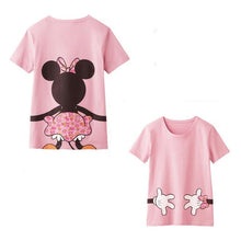 Load image into Gallery viewer, LILIGIRL Dad and Me T-shirt Summer Mother and Daughter Clothes Boys Girls Mickey Minnie Mouse Cotton Top Family Matching Clothes