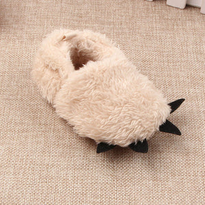 Cute Newborn Baby Shoes With Ear Toddler Baby Crawling Shoes Boys Girls Lamb Slipper Prewalker Trainers Winter Infant Warm Shoes