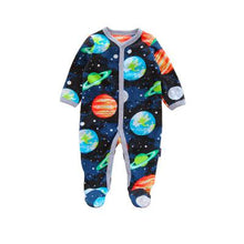 Load image into Gallery viewer, Newborn Baby Boy Autumn-winter Fleece Climbing Clothes 3-12M Kids Footed Pajamas Long Sleeved Infant Girls Cartoon Clothing