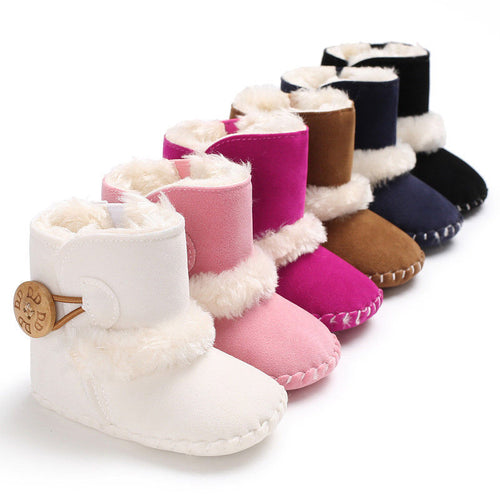 Baby Girl Boy Snow Boots Winter Half Boots Infant Kids New Soft Bottom Shoes