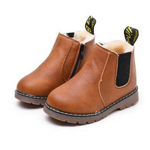 Load image into Gallery viewer, 2019 New Autumn Children Shoes PU Leather Waterproof Leather Boots Warm Kids Snow Boots Girls Boys Rubber Boots Fashion Sneakers