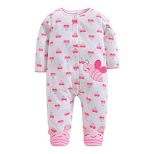 Load image into Gallery viewer, Newborn Baby Boy Autumn-winter Fleece Climbing Clothes 3-12M Kids Footed Pajamas Long Sleeved Infant Girls Cartoon Clothing