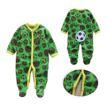 Load image into Gallery viewer, Newborn Baby Boy Autumn-winter Fleece Climbing Clothes 3-12M Kids Footed Pajamas Long Sleeved Infant Girls Cartoon Clothing