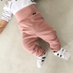 New Winter Baby Full Length Pants High waist Cotton Toddler Harem Pants Newborn Casual Trousers Loose Infants Elastic Pants