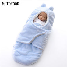 Load image into Gallery viewer, MOTOHOOD Winter New Baby Blankets Thicken Double Layer Coral Fleece Infant Swaddle Wrap Newborn Baby Bedding Blanket 0-12m