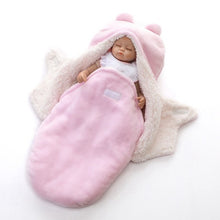 Load image into Gallery viewer, MOTOHOOD Winter New Baby Blankets Thicken Double Layer Coral Fleece Infant Swaddle Wrap Newborn Baby Bedding Blanket 0-12m