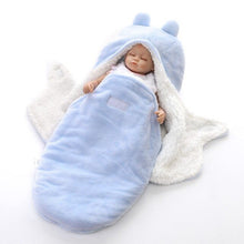 Load image into Gallery viewer, MOTOHOOD Winter New Baby Blankets Thicken Double Layer Coral Fleece Infant Swaddle Wrap Newborn Baby Bedding Blanket 0-12m