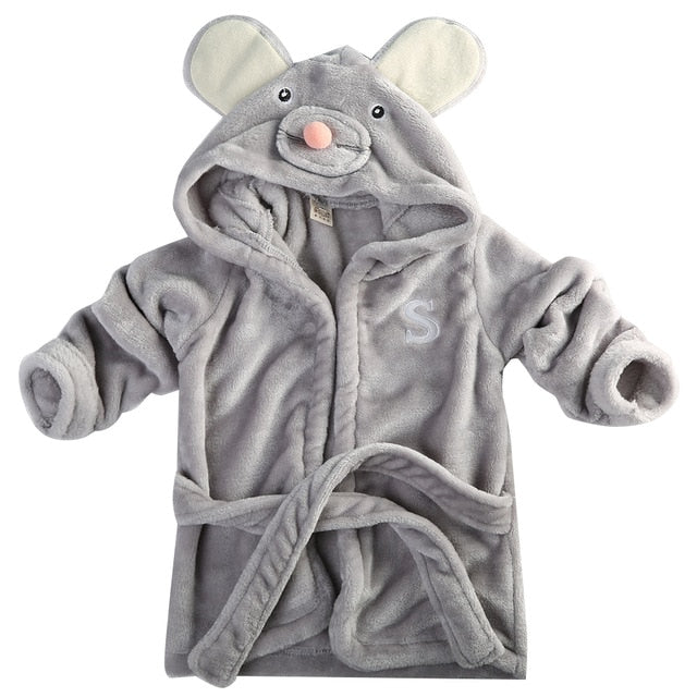 Newest Baby Girls Boys Kids Sleepwear Sleep Robes Animal Cute Plush Winter Warm Night gown Pajamas