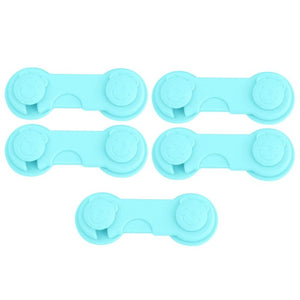 5pcs/lot Multi-function Child Baby Safety Lock Cupboard Cabinet Door Drawer Safety Locks Children Security Protector Baby Care