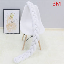 Load image into Gallery viewer, 1M/2M/3M Baby Bumper Bed Braid Knot Pillow Cushion Bumper for Infant Bebe Crib Protector Cot Bumper Room Decor