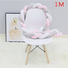 Load image into Gallery viewer, 1M/2M/3M Baby Bumper Bed Braid Knot Pillow Cushion Bumper for Infant Bebe Crib Protector Cot Bumper Room Decor