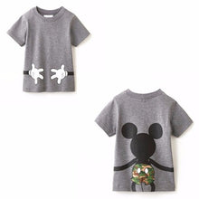 Load image into Gallery viewer, LILIGIRL Dad and Me T-shirt Summer Mother and Daughter Clothes Boys Girls Mickey Minnie Mouse Cotton Top Family Matching Clothes