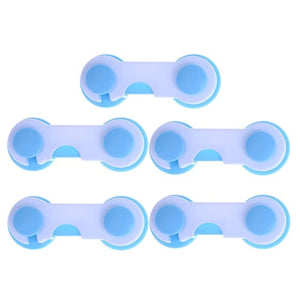 5pcs/lot Multi-function Child Baby Safety Lock Cupboard Cabinet Door Drawer Safety Locks Children Security Protector Baby Care